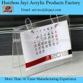 Alibaba supplier OEM custom clear transparent calendar holder, plexiglass desktop calendar holder